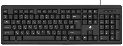 Клавіатура 2E KS108 Slim Black (2E-KS108UB_UA) 2E-KS108UB_UA фото