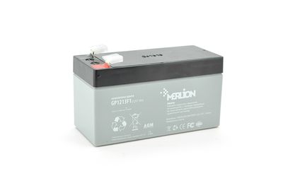 Акумуляторна батарея MERLION AGM GP1213F1 12 V 1,3Ah ( 97 x 44 x 50 (55) ) Q20 GP1213F1 фото