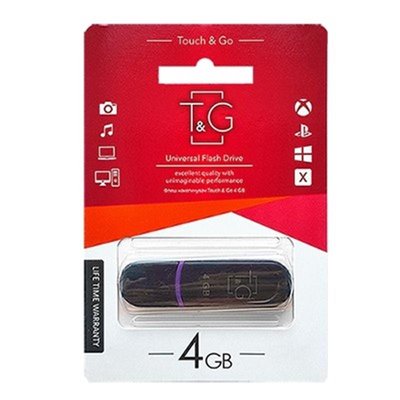 Флеш-накопичувач USB 4GB T&G 012 Classic Series Black (TG012-4GBBK) TG012-4GBBK фото