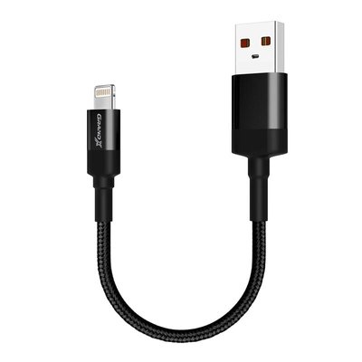 Кабель Grand-X USB - Lightning (M/M), Cu, Power Bank, 0.2 м, Black (FM-20L) FM-20L фото