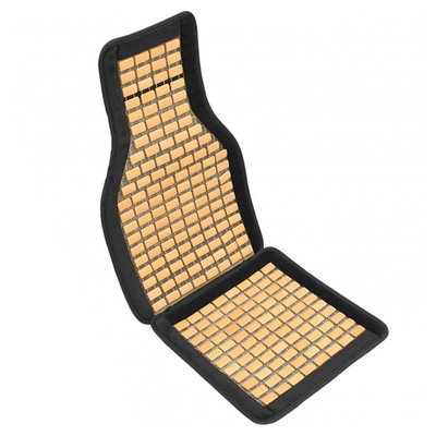Накидка-масажер для автомобільного сидіння (пласка кісточка) 45 × 108см чорна EL 100 650 фото
