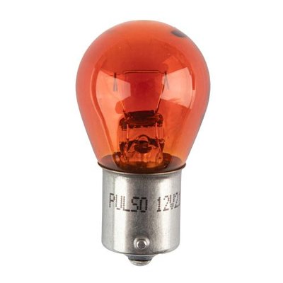 Лампа PULSO/габаритна S25/BAU15s/P21W 12В/21Вт amber/поворот/1 конт (LP-25154) LP-25154 фото