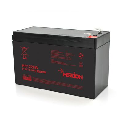 Аккумуляторна батарея MERLION HR1228W, 12V 8,5Ah ( 151 х 65 х 94 (100) ) Black HR1228W фото