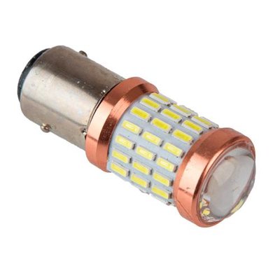 Лампа PULSO/габаритна/LED 1157/51+9SMD-3014 with lens/12-24v/2w/300lm White (LP-54323) LP-54323 фото