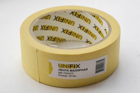 Стрічка клейка малярна 38мм*40м MR-7830472 UNIFIX MR-7830472 фото товару