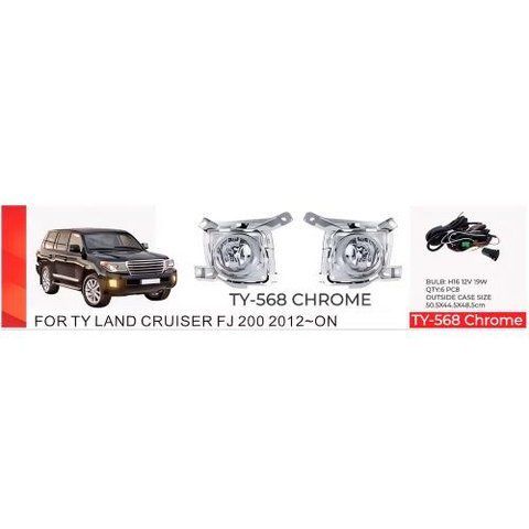 Фари дод. модель Toyota LC FJ200 2012-15/RAV-4 2013-15/TY-568/H16-12V19W/ел.проводка (TY-568 Chrome TY-568 Chrome фото товару