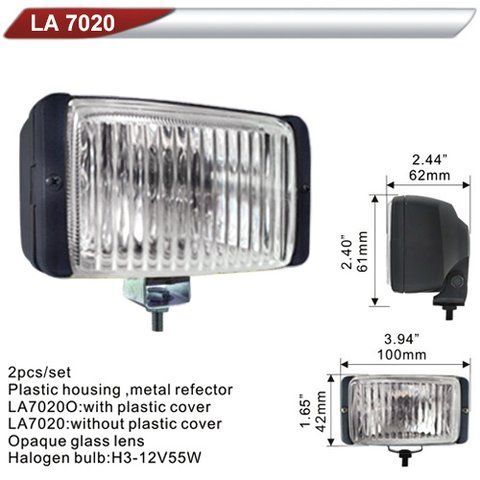 Фара дополнительная DLAA 7020-W/H3-12V-55W/100*42mm (LA 7020-W) LA 7020-W фото товара