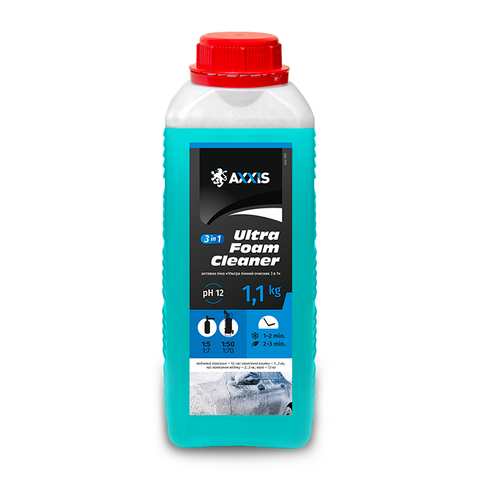 Піна активна Axxis Ultra Foam Cleaner 3в1 каністра 1 л (axx-392) axx-392 фото товару