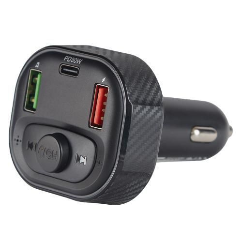Модулятор FM, VOIN W-3386, 12-24V 2 USB 4.8A, 1 Type C, BT5.0, Hands free, вольтметр W-3386 фото товара