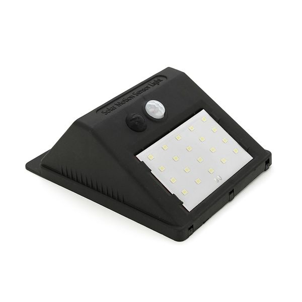 Вуличний ліхтар з сонячною панеллю 20 SMD LED, датчик руху, датчик освітленості, кріплення на стіну, Black, BOX YT-YFFDD/30 фото