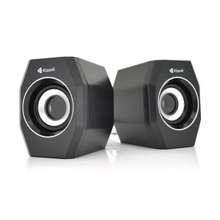 Колонки 2.0 Kisonli A-101S для ПК і ноутбука, USB + 3.5mm, 2x3.5W, 20Hz- 20KHz, Black, BOX, Q80 A-101S фото