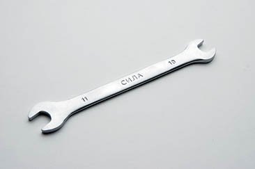 Ключ рожковий CrV 10x11мм СИЛА 201211 фото