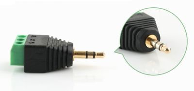 Роз'єм для підключення miniJack 3.5" Stereo (3 контакта) із клемами под кабель YT-MJ3.5 фото