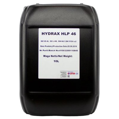 Олива гідравлічна LOTOS Hydrax HLP 68 10 кг (WH-0L04550-000) WH-0L04550-000 фото