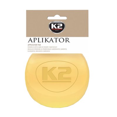 Губка-аплікатор для восків та поліролів K2 Gold Aplikator жовта (L710) L710 фото