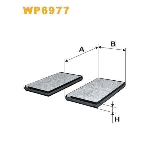 Фільтр салона Wix Filters (WP6977) (BMW Serie 5 (E60/E61), Serie 6 (E63/E64)) WP6977 фото товару