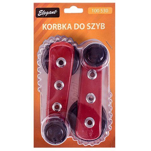Ручки віконні ELEGANT червоні (к-т 2 шт.) (100 530) 100 530 фото товару