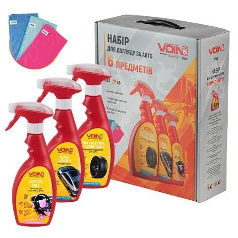 Набір для догляду за автомобілем VOIN 6 в 1 (VN3) VN3 фото товару