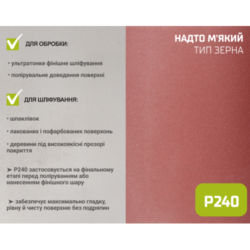 Alloid. Наждачная бумага на тканевой основе, 200мм х 50м, зерно 240 SP-20050240 фото товара