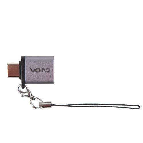 Адаптер OTG VOIN USB 3.0 в Type C Grey (VP-6106) VP-6106 фото товару