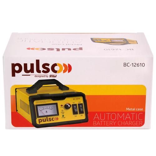 Зарядний пристрій PULSO BC-12610 6-12V/0-10A/5-120AHR/LED-Ампер./Iмпульсний (BC-12610) BC-12610 фото