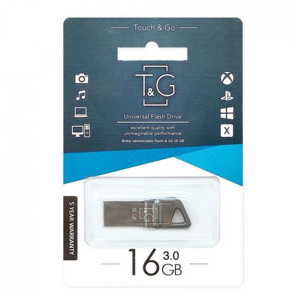 Флеш-накопичувач USB 16GB T&G 114 Metal Series (TG114-16G3) TG114-16G3 фото