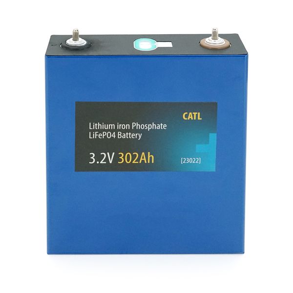 Осередок CATL 3.2V 302AH для збирання літій-залізо-фосфатного акумулятора, 4000 циклів, 204 х 72 х 174 мм Q4 CATL-3.2V-302AH фото