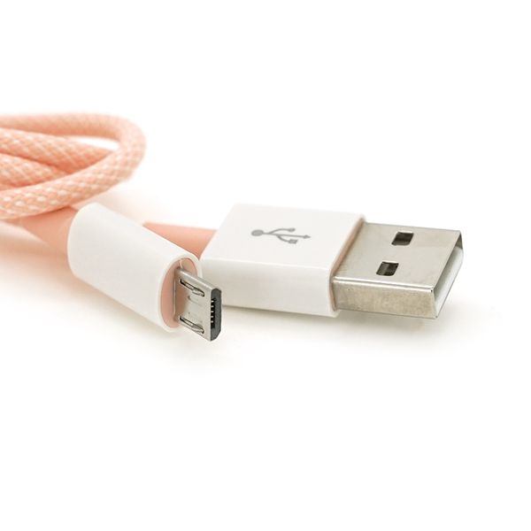 Кабель iKAKU KSC-723 GAOFEI smart charging cable for micro, Pink, довжина 1м, 2.4A, BOX KSC-723-MP фото
