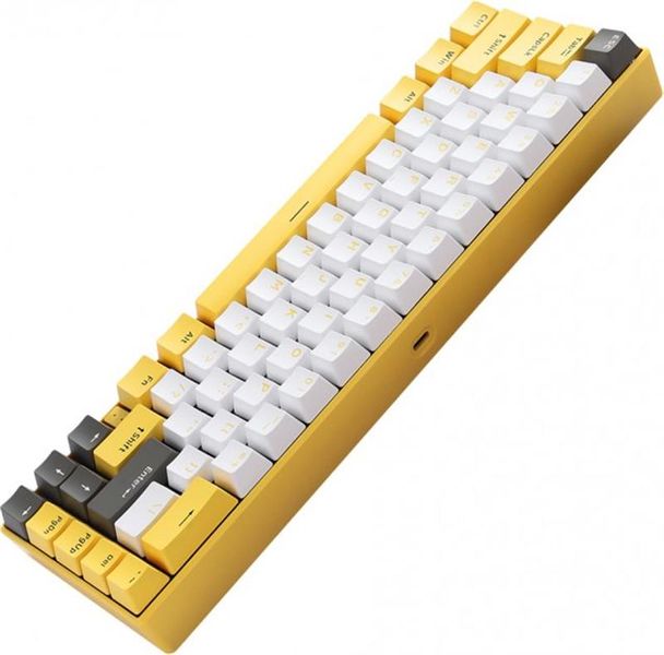 Клавіатура бездротова Motospeed BK67 Longhua Blue Yellow (mtbk67ymb) mtbk67ymb фото