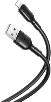 Кабель XO NB212 USB - Lightning (M/M), 2.1 A, 1 м, Black (XO-NB212i-BK) XO-NB212i-BK фото