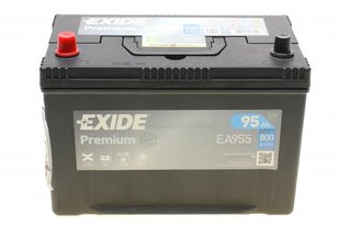 Акумулятор 95Ah-12v Exide PREMIUM (302х171х222), L, EN800 Азія EA955 фото