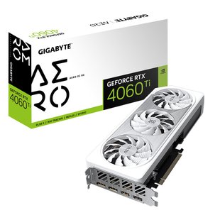 Відеокарта GF RTX 4060 Ti 8GB GDDR6 Aero OC Gigabyte (GV-N406TAERO OC-8GD) GV-N406TAERO OC-8GD фото