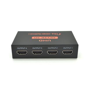 Активний HDMI сплитер 1 => 4 порта, 1080р, 1,4 версія, DC5V/2A, Box YT-S-HDMI1=>4-4K фото