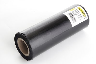 Стретч пленка 250мм 0,8кг (20мкм) черная, втулка 200г UNIFIX SP-25008B фото