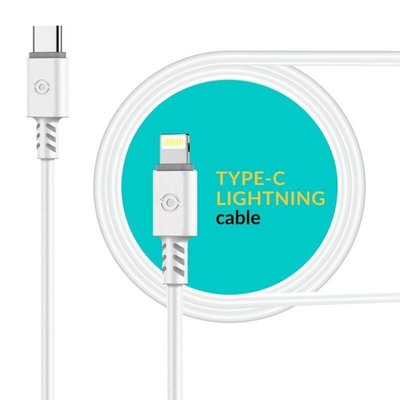 Кабель Piko CB-TT11 USB Type-C - Lightning (M/M), 1.2 м, White (1283126504037) 1283126504037 фото