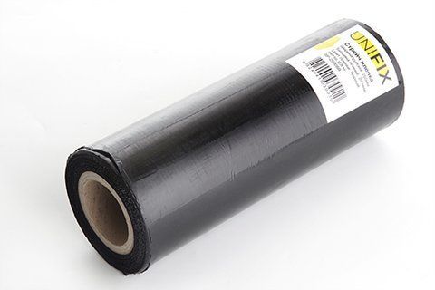 Стретч плівка 250мм, 0,8кг (20мкм) чорна, втулка 200г UNIFIX SP-25008B фото товару