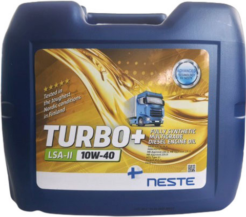 Масло моторное синтетическое NESTE Turbo+ LSA-II 10W40_20л (APICK-4; ACEA E6/7/8/9/11;MB228.52;MAN3775 СТ-00152395 фото товара