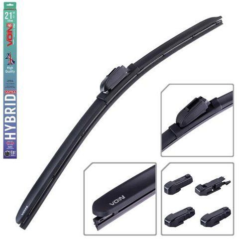 Щетки стеклоочистителя гибридные VOIN 21"-530мм (TPX6M-21") HYBRID Ultra (5 адаптеров) (VHU-21530) VHU-21530 фото товара