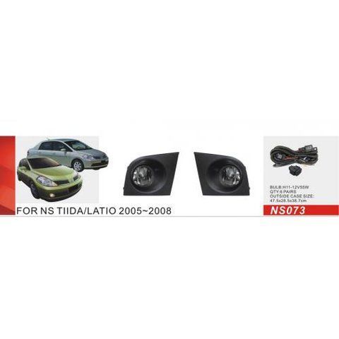Фари дод. модель Nissan Tiida 2004-08/NS-073/h11-12V55W/ел.проводка NS-073 фото товару