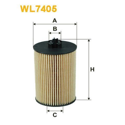 Фільтр оливи Mercedes A (W169), B (W245) Wix Filters (WL7405) WL7405 фото товара