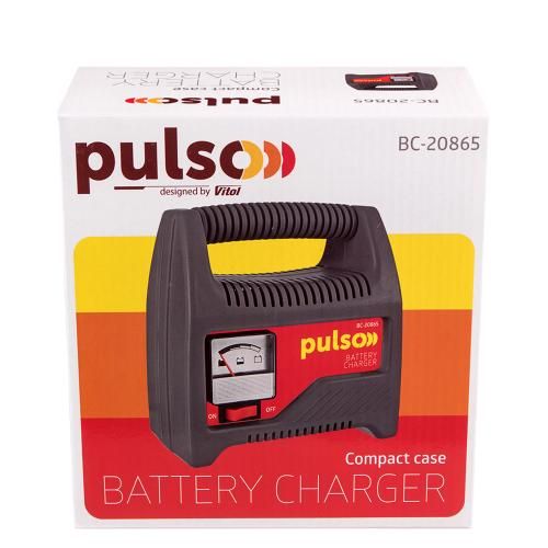 Зарядний пристрій PULSO BC-20865 12V/6A/20-80AHR/стрілковий індикатор (BC-20865) BC-20865 фото
