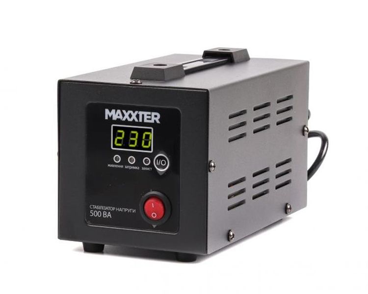 Стабілізатор Maxxter MX-AVR-E500-01 500VA MX-AVR-E500-01 фото