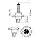 Автолампа Philips H4 12V 60/55W 4000K P43T-38 / BLUEVISION ULTRA MOTO - ЕФЕКТ КСЕНОНУ (УЛЬТРА-ЯСКРАВЕ БІЛЕ СВІТЛО) 12342BVUBW фото 2