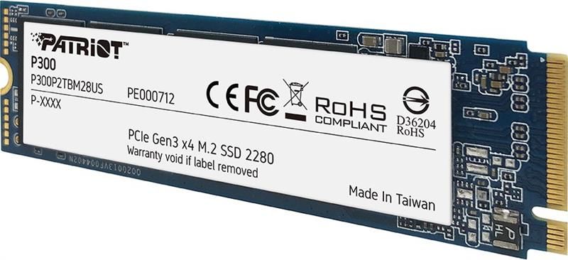 Накопичувач SSD 512GB Patriot P300 M.2 2280 PCIe 3.0 x4 NVMe TLC (P300P512GM28) P300P512GM28 фото