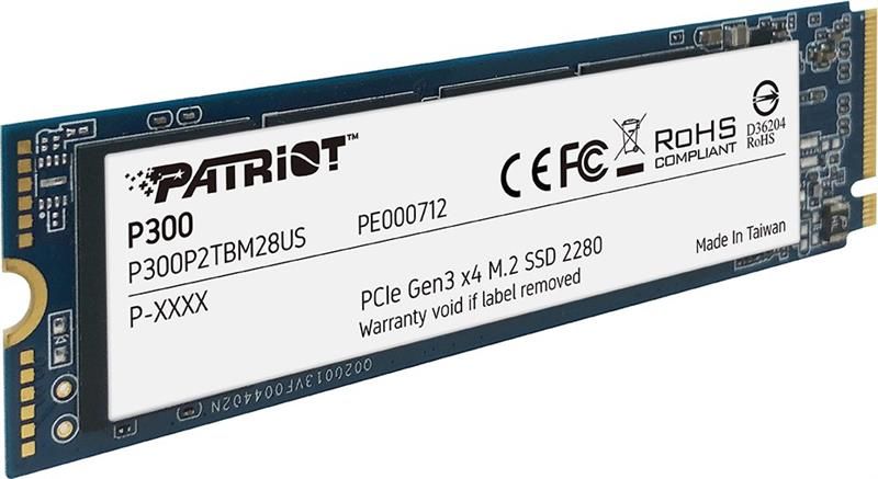 Накопичувач SSD 512GB Patriot P300 M.2 2280 PCIe 3.0 x4 NVMe TLC (P300P512GM28) P300P512GM28 фото