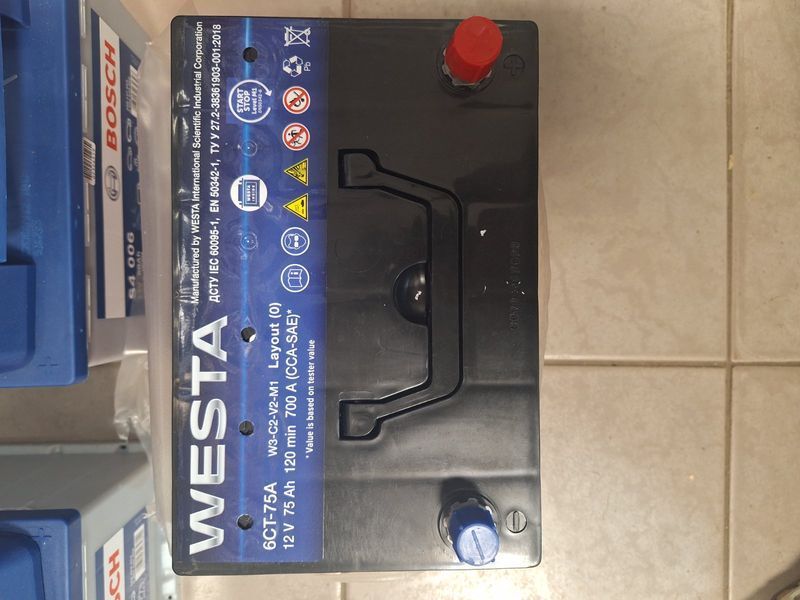 Акумулятор WESTA 6CT-75Ah Азія EFB Start-Stop RED АзЕ (WAE750) WAE750 фото товару