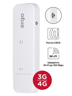 3G/4G USB Модем Ergo W023-CRC9 White W023-CRC9 фото