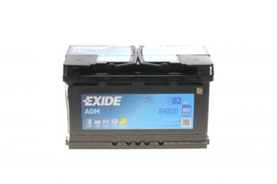 Акумулятор 82Ah-12v Exide AGM (315х175х190),R,EN800 EK820 фото