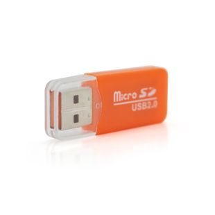 Кардридер універсальний MERLION CRD-1OR TF/Micro SD, USB2.0, Orange, OEM Q50 CRD-1OR фото