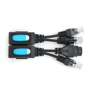 Splitter/Combiner RJ-45 POE Розгалужувач сигналу 2 пристрою по одному кабелю з підтримкою POE (Пара) uPOECable фото